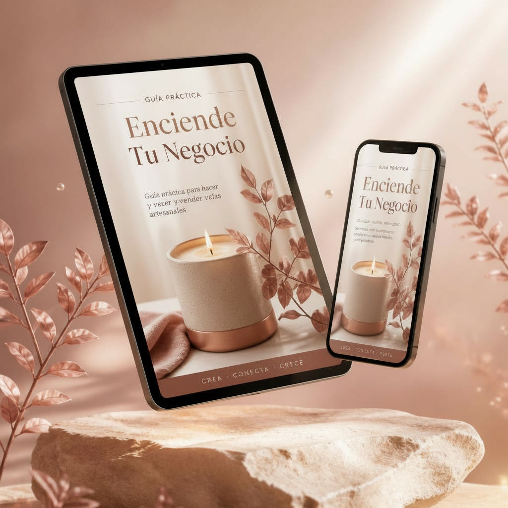 ENCIENDE TU NEGOCIO Guía práctica para hacer y vender velas artesanales